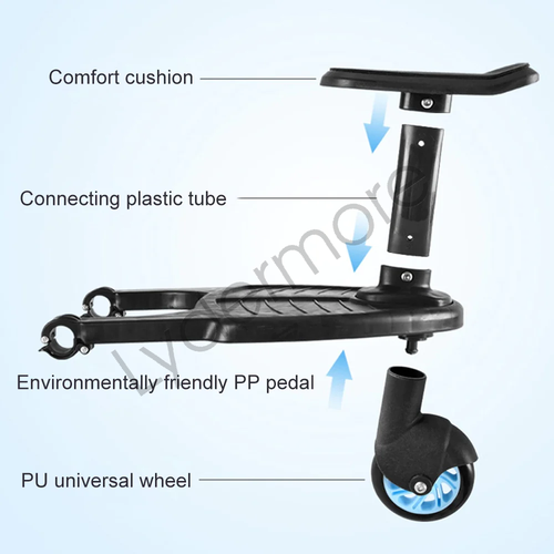 Stroller Step Board Toddler Buggys Wheel Standing Board Skateboard For Pram - Picture 7 of 14