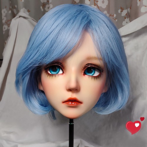 Doll Half Head Shell adorable Anime Visage Avec Cheveux Cosplay Kigurumi Mask CD - Picture 6 of 12