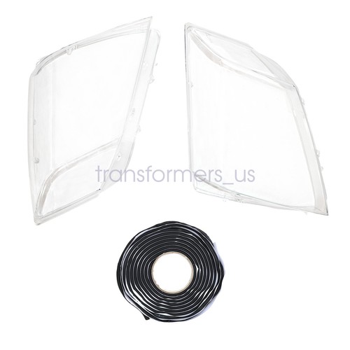 Pair Clear Headlight Lens Cover+Glue For Cadillac CTS 2008 2009 2010 2011-2013 - Picture 2 of 6