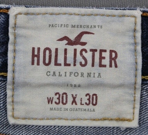 Pantalones de mezclilla ajustados Hollister para hombre talla de lavado mediano 30x30 (MSR 30x29) con botones Fly - Imagen 4 de 10