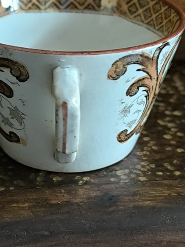 Sarreguemines tasse en faïence au Chinois jouant de la guitare 1875/1899 n°2 - Photo 12 sur 18