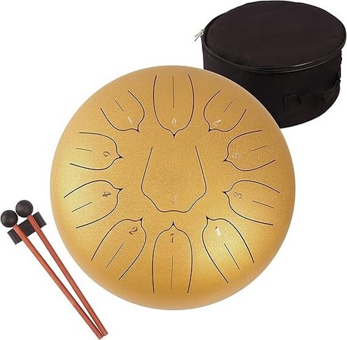 Steel Tongue Drum D Tone Mind Healing Yoga Meditation 10 Inch 11 Note 6 Inch 11N - Picture 6 of 68