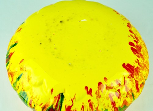 PLANTADORA ACRISTALADA CERÁMICA DE COLECCIÓN CALIFERIA - PIÑA MODERNA DE MEDIADOS DE SIGLO - Imagen 5 de 5