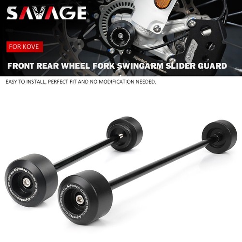 Front Rear Wheel Fork Swingarm Slider Guard For KOVE 450 RALLY 2023 - Picture 1 of 13