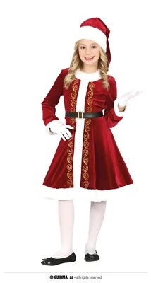 GUIRMA COSTUME MAMMA NATALE CARNEVALE VESTITO DELUXE BABBO DONNA BAMBINA CHRISTMAS
