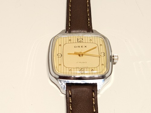 RELOJ MECÁNICO CROMADO VINTAGE RARO CLÁSICO ELEGANTE RUMANIA DAMAS "OREX" 17J - Imagen 5 de 11
