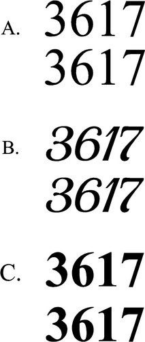 2" Mailbox Numbers 2 inches tall Custom SET OF 2 Numbers Mailbox Stickers - Picture 2 of 2