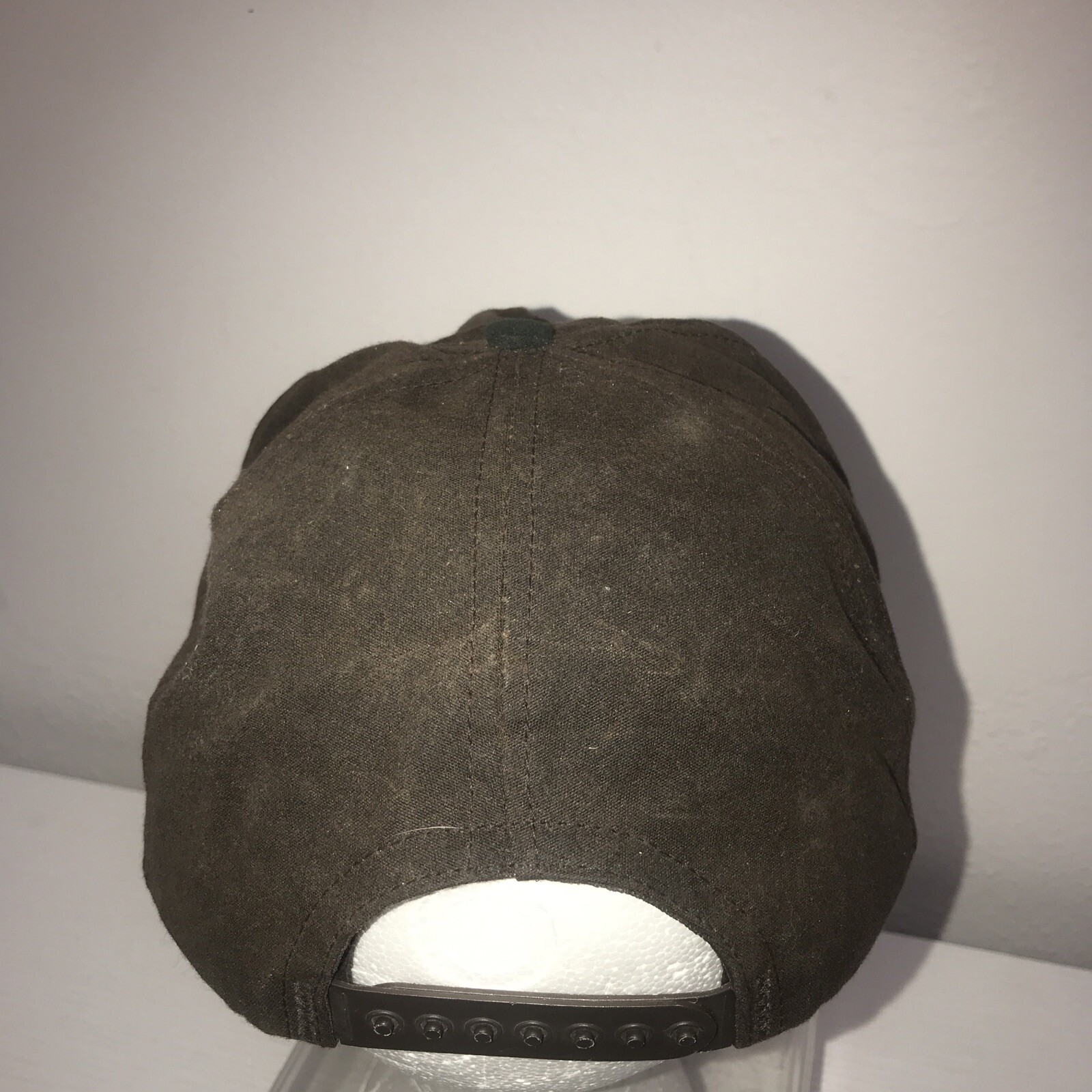 Central Boiler Brown/Green Cotton Strapback Baseball Cap Hat Vintage