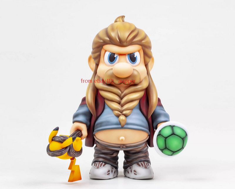 Zcwo Fools Paradise Thor Mario Pika Chu 32cm Vinly Trendy Toy Gift