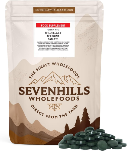 Sevenhills Wholefoods Organic Chlorella & Spirulina Tablets 500Mg, Pack of 2000, - Picture 10 of 12