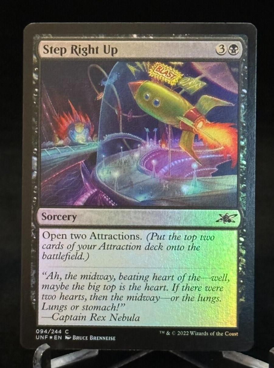 MTG Magic UNF Unfinity Foil Step Right Up  - Common