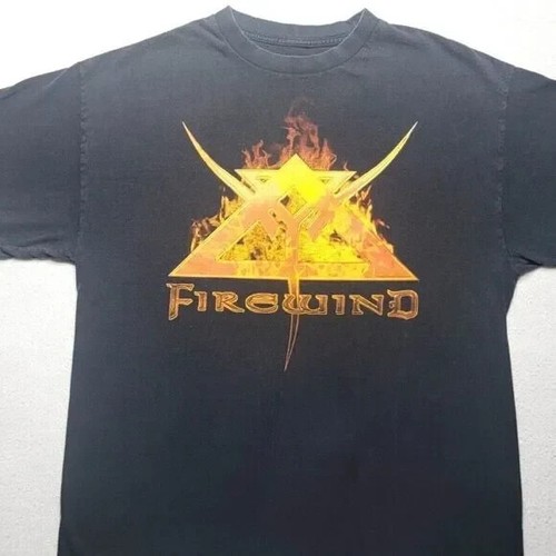Camiseta Firewind Para Hombre Talla XL Negra Manga Corta Metal Griego Power Band - Imagen 1 de 7