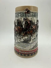 Vintage Budweiser Collectors Series Handcrafted 1988 Anheuser Busch Beer Stein