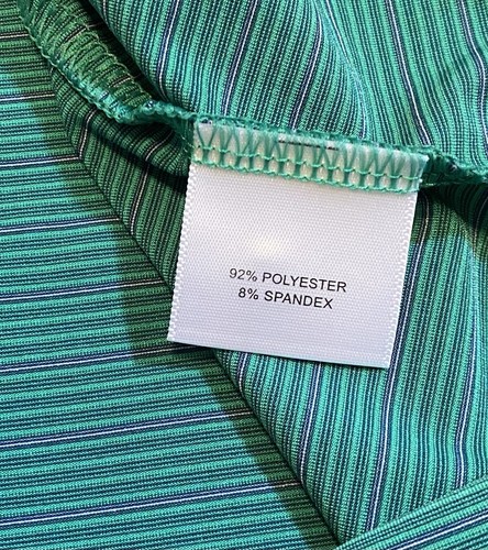 Peter Millar Polo Shirt Mens Extra Extra Large Green Striped TwinEagles Club Dad - Picture 8 of 9