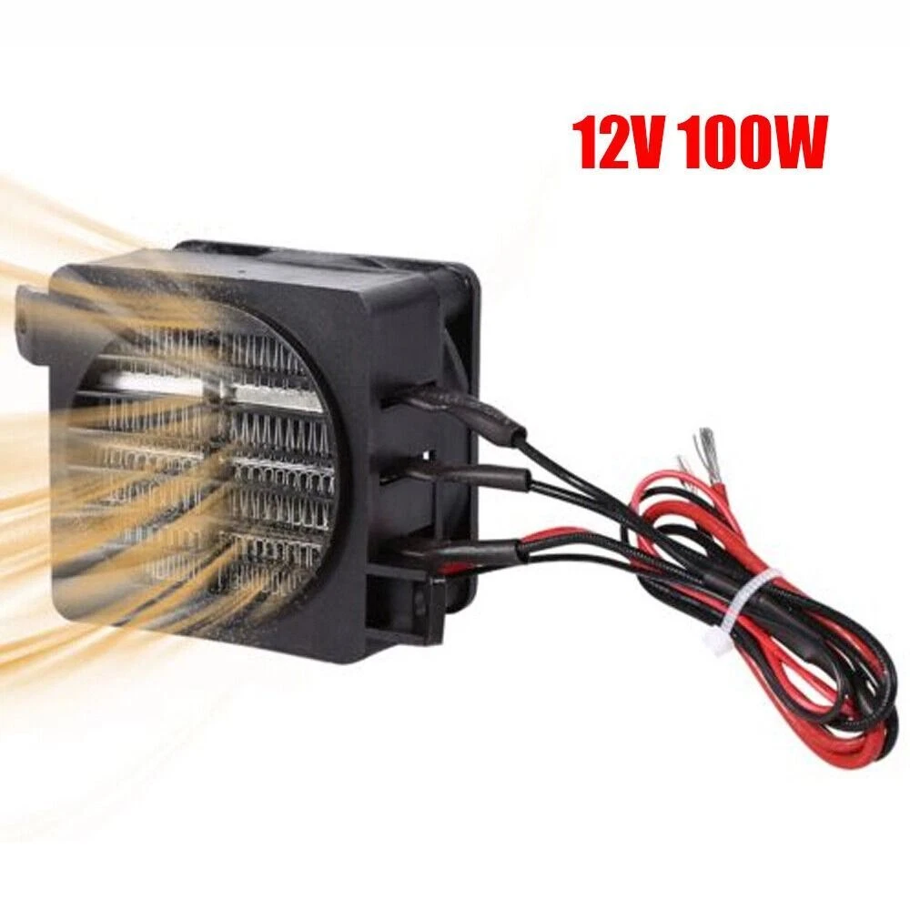 Home Safety 12V 100W PTC Ceramic Heating Element Heating Fan Car Air Heater  | eBay