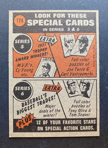 1972 TOPPS BASEBALL Cards Singles U-PICK #1-250 Range from VG-NM - Picture 176 of 228
