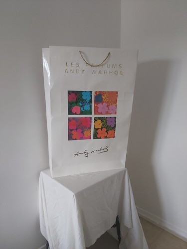 Andy Warhol Flowers,Dollar Giant Advertising Display Perfume Bag. Very Rare Item - Picture 1 of 21