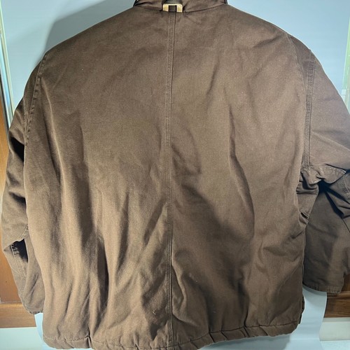 Berne Men’s Highland Washed Quilt-Lined Chore Coat-Bark CH377BB Size 3XLR - Afbeelding 7 van 9