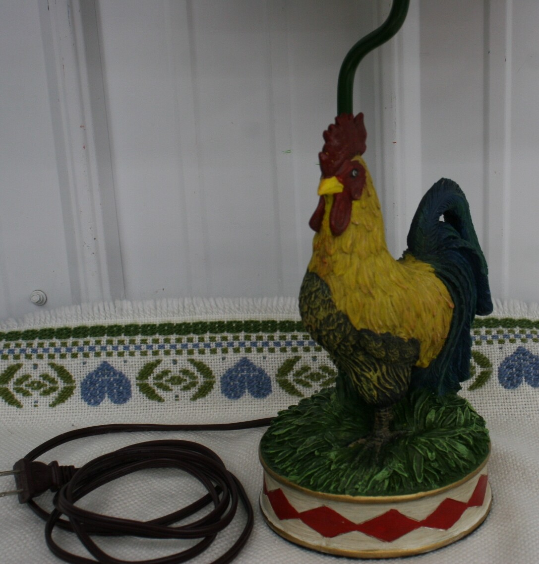 Large on sale rooster lamp