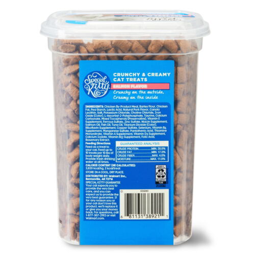 Kitty Treats Snack Crunchy & Creamy Cat Treats High Protein, Salmon Flavor, 16oz - Picture 6 of 8