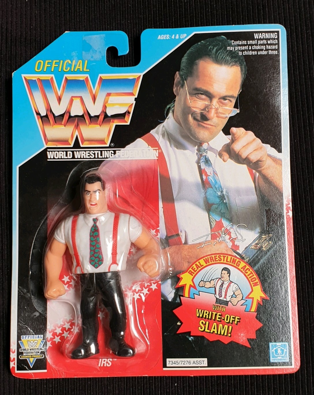 WWF Hasbro IRS MOC WWE WWF Hasbro IRS MOC WWE