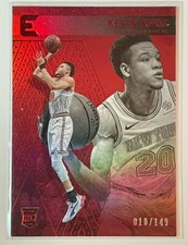 2018-19 ESSENTIALS SP BASE PARALLEL RED SP ROOKIE #/149 KEVIN KNOX NY KNICKS