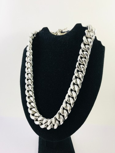 Massive Taxco, Mexican 925 Sterling Silver Curb Chain Necklace. 732 grams, 60 cm - Picture 1 of 17