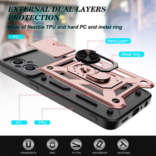 For OnePlus Nord N30 Case Shockproof Ring Stand Phone Cover/Screen Protector - Picture 63 of 66