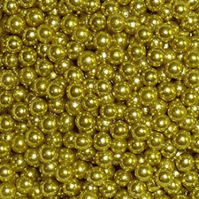 BB Feb 26, 100g 6mm Metallic Sugar Balls Gold or Silver, Edible Cake Decorations