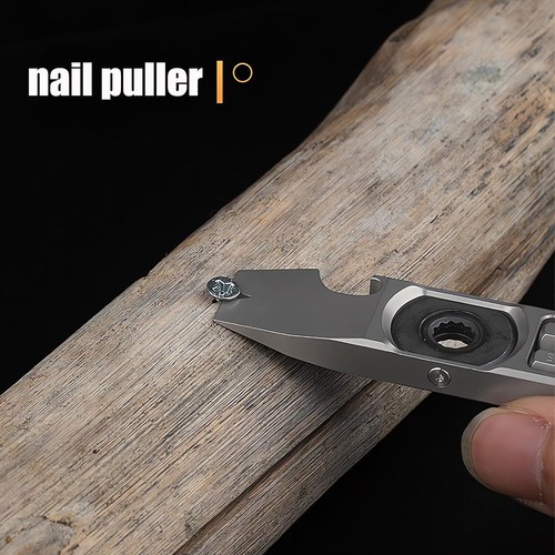 Titanium Pry Bar,Multi-tool,EDC Tool,Compact Versatile Pocket Pry Bar - Picture 5 of 41