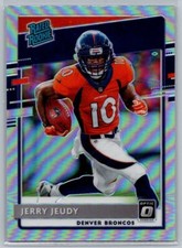 JERRY JEUDY 2020 Donruss Optic #157 Silver Holo Prizm Rated Rookie RC Broncos