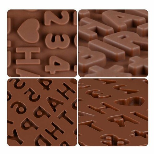 Chocolate Silicone Baking Mould Cake Ice Tray Candy Jelly Mold Letter Number AU - Picture 12 of 12