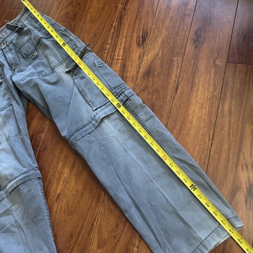 VTG Sacred Earth Cargo Pants Convertible Shorts Men's 30X32 Gray Outdoor READ!! - Picture 12 of 15