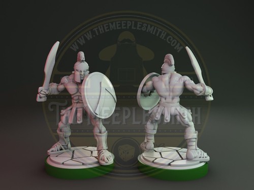 Spartan soldiers with sword for tabletop and wargames - Picture 10 of 16