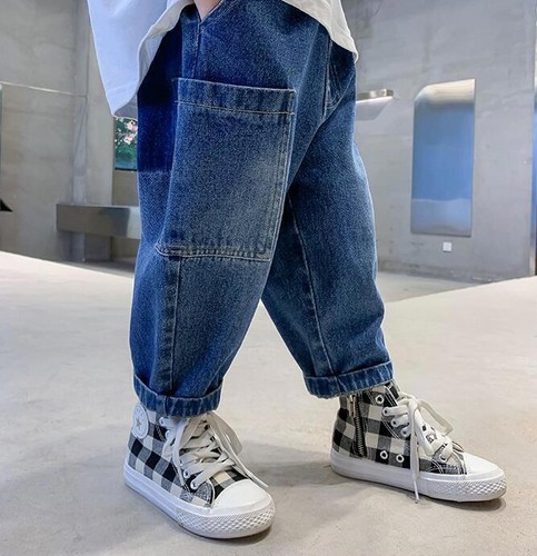 Neu Jungen Kinder Freizeit Jeans Kinder Gummibund Demin Hose Mode Hose - Bild 13 von 15