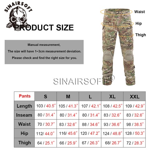 Taktisches Militär G3 Kampfhemd & Hose Knieschützer Uniform BDU Paintball Kleidung - Bild 4 von 14