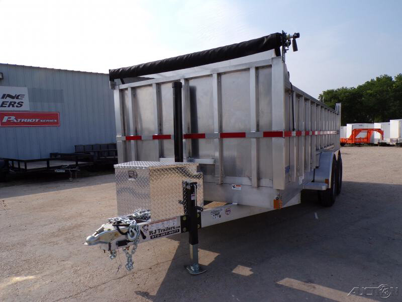 82x16 16' Telescopic Aluminum Dump Roofing Landscape Heavy Duty