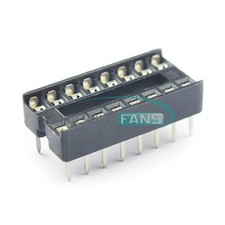 50PCS DIP-16 IC Socket Adaptor Solder Type Socket Pitch Dual Wipe Contact NEW