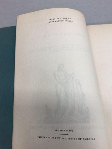 The High Place James Branch Cabell 1931 Paperback Fantasy Weird Fiction Vintage - Picture 9 of 12