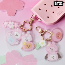 BTS BT21 Official Authentic Goods Acrylic Keyring Spring Come Again Ver + Track#