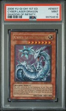 Cyber Laser Dragon Ultra Rare SOI-EN007 Shadow of Infinity 1st Edition PSA 9