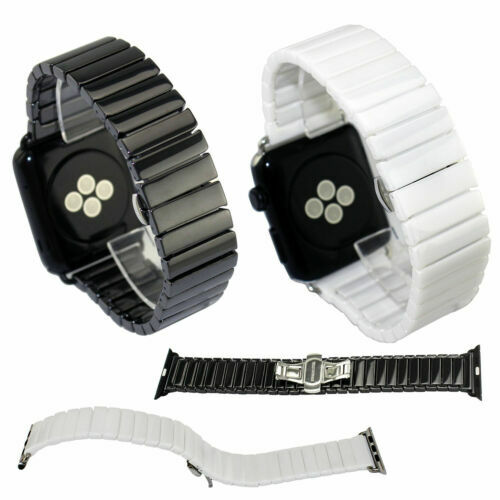 38-45mm Luxus Keramik Armbänder Ersatzgurt für Apple Watch Series 7 6 5 4 3 2 1  - Bild 6 von 20
