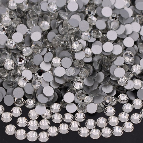 Cristallo trasparente bianco AB FlatBack strass perle di pietra di vetro... - Picture 6 of 20