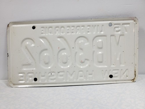 1975 New Hampshire License Plate MB3662 MB 3662 - Picture 2 of 5