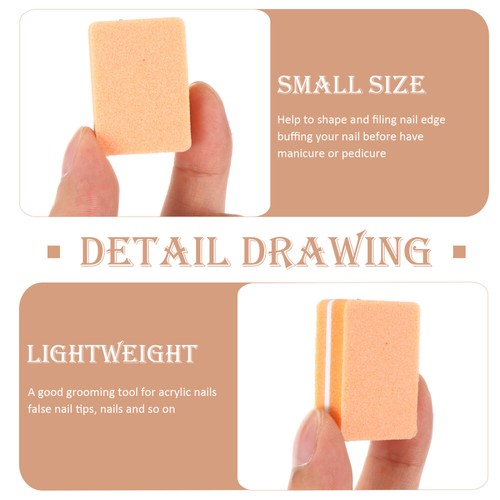 2 Pieces Bloc Polissoir Ongles Éponge À Vaisselle le moins cher Avec Manche Lime
