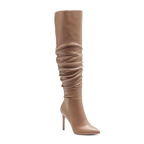 INC Womens 5.5 M Luggage Tan Iyonna High Heeled Over The Knee Boots NIB IH8 - Picture 1 of 7