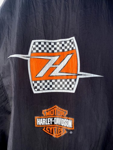 Vintage Harley Davidson Born To Ride Windbreaker Jacket Youth Size Large 16-18 - Picture 13 of 19
