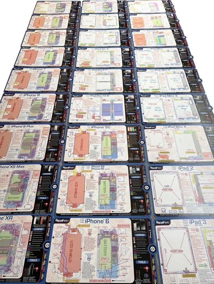 35 Screw Mats Bundle: iPhone Samsung iPad Repair Guide Non-Magnetic RepairX Hero - Image 3 of 3