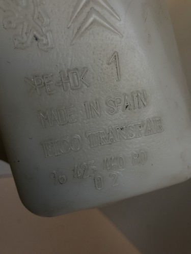 Citroen C3 Pluriel Windscreen Wash Tank 9642546080 Genuine 1.4 Hdi 2006 Lhd - Picture 4 of 9