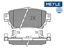 Brake pad set, disc brake Meyle 0252596515 for Nissan